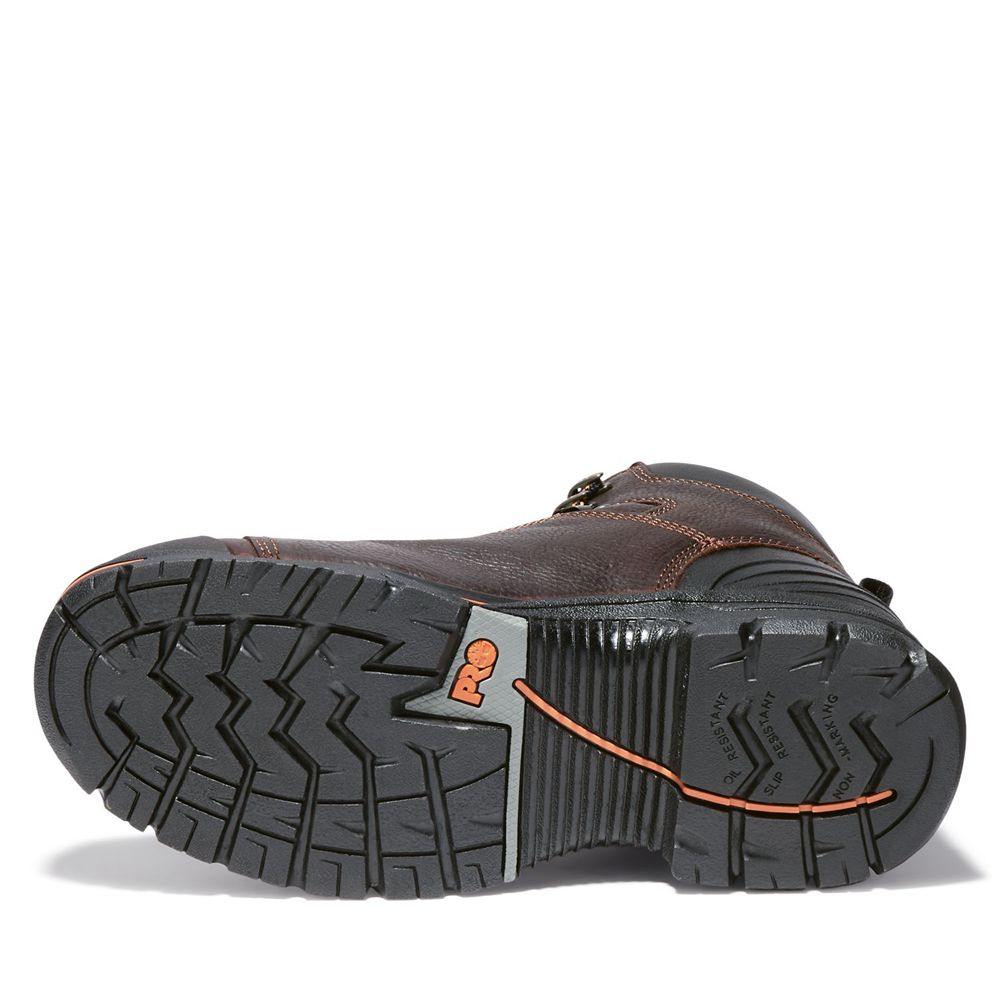 Botas de Trabajo Timberland Hombre Pro® Endurance 6\" Steel Toe Marrones Oscuro - Chile DFQ-846527